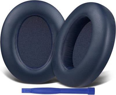 Vervangende oorkussens Geschikt voor Sony WH-XB910N Extra Bass-hoofdtelefoon, oorkussens met zacht proteïneleer en geluidsisolerend schuim - Blauw