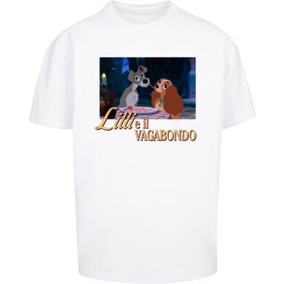 Mister Tee Lilli E Il Vagabondo Heavy Oversize T-shirt Wit