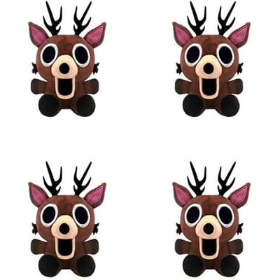 Nieuwste 99 Nachten In Het Bos Pluche Spel Merchandise Bruine Standaard Plus Zittende Eland Hert Witte Uil Knuffelpop Kussen Ideaal Voor Kinderen Cadeaus