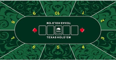 Buffalo Pokerkleed groen 180x90cm 3mm