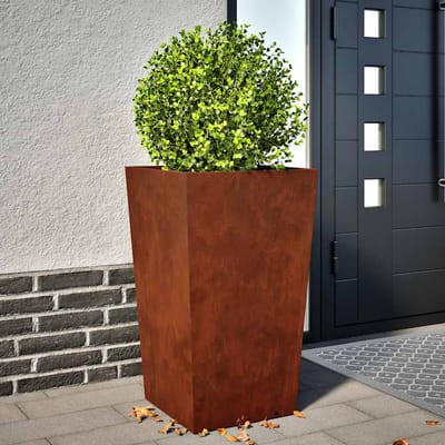 vidaXL - Plantenbak - 45x45x75 - cm - weervast - staal