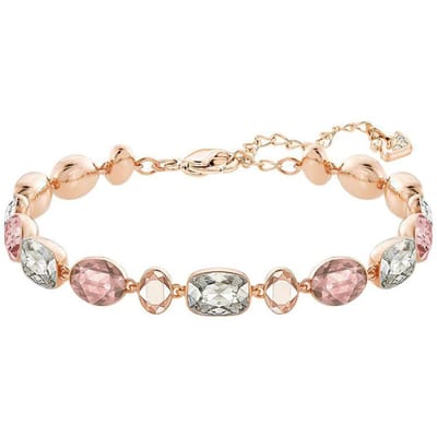 Swarovski Mode Roze En Wit Verweven Luxe Kristallen Armband Damesarmband 5286161 Pink,One Size beige