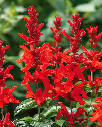 2 sets - Salvia Sint Jansvuur Zaden Salvia Splendens Eenjarig
