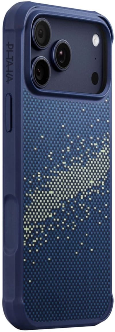 PITAKA Cairn - Hoesje Geschikt voor Apple iPhone 17 Pro Max - Compatibel met MagSafe - Aramidevezel 600D - MIL-STD-810H - Back Cover Milky Way