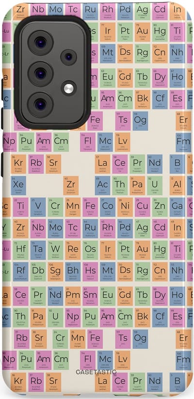Casetastic Hoesje Geschikt voor Samsung A52 (4G/5G/s) - Stijlvolle Beschermende Duo-layer Case - Atomisch Mooi
