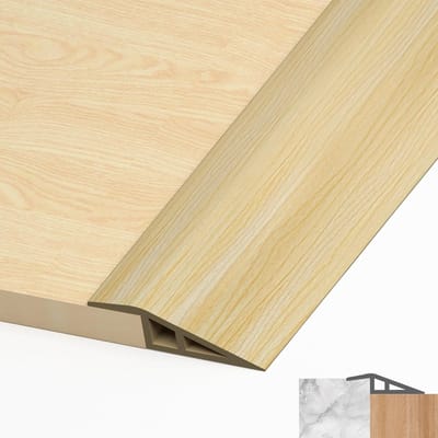 Zelfklevende PVC Drempelstrip voor Vloerovergang en Hoogtecompensatie - 1 Meter