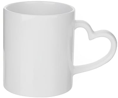 Nevolis® 330ml (11oz) Mok met Hartvormig Oor – Romantische Beker voor Koffie & Thee – Perfect Cadeau