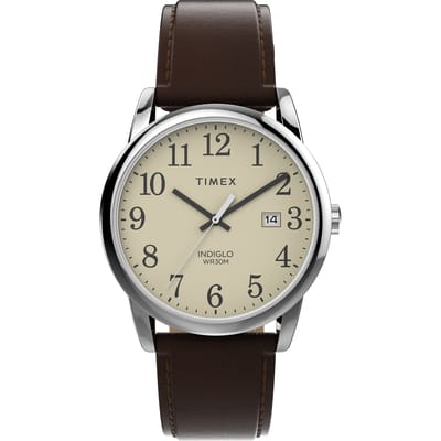 Timex Easy Reader Classic TW2V68700 Horloge - Leer - Bruin - Ø 38 mm