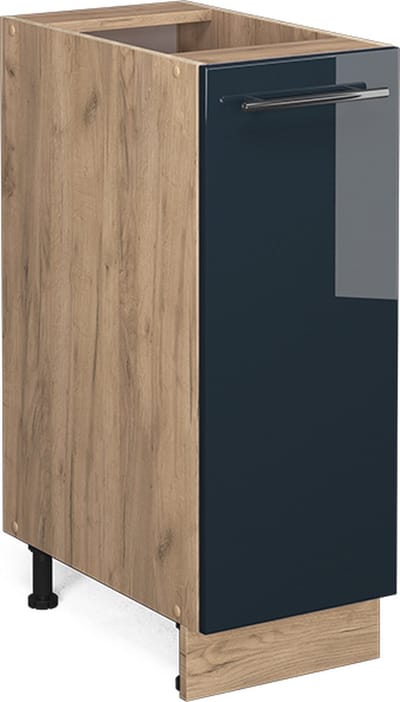 Vicco Fame-Line Keukenkasten – 30 cm zonder werkblad Donkerblauw hoogglans