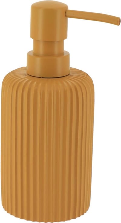 Tendance Zeeppompje 101 series - mosterdgeel - geribbeld - PS - D7 x H17 cm - 230 ml - badkamer