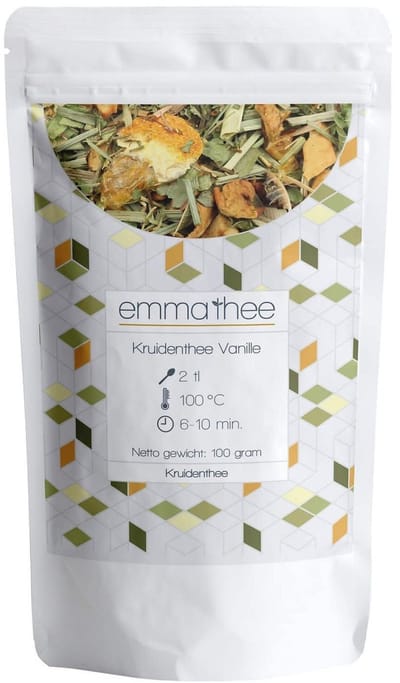 Kruidenthee Vanille 100 Gram - Losse Thee - Puur & Natuurlijk - Romig & Zachtzoet