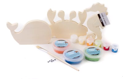 Oceaan dieren | zee leven | Foam Clay® en verf Sea Life | knutselpakket | vakantie knutselen