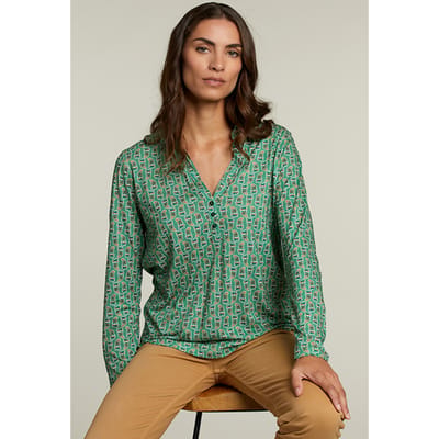 River Woods Green/orange Fantasy T-shirt Maat: XS | Blouses Outlet | Dames | Blauw