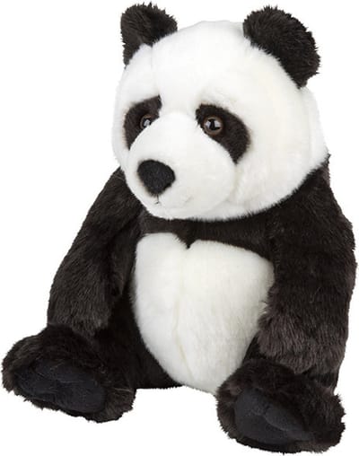 Nature Planet Pluche Pandabeer - knuffelbeer - 25 cm - beren knuffels - speelgoed