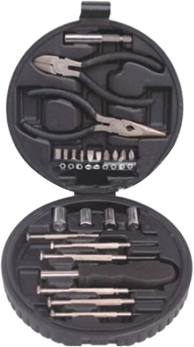 Mini gereedschapsset - Schroevendraaierset Horloge - Thuis reparaties - 25-delige uitgebreide set - Bandvormige kist - null