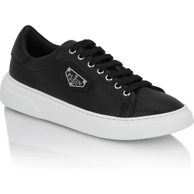 Leather Lo-Top Sneakers Iconic Plein