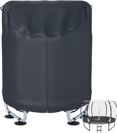Trampoline Schaduwhoes - Luifel Regenhoes - Trampoline Beschermen - Winddichte Riemen - 39 x 62 inch - Grijs
