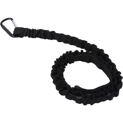1 stuks Kano Kajak Lanyard Vishengel Leash Veiligheidstouw voor Buiten Peddel black