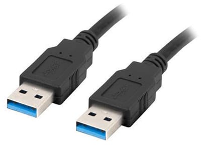 Lanberg Usb 3.0 Am-Am Kabel 1M Voor Pc, Lengte 1M, Snel Opladen