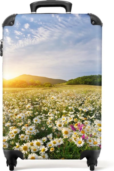 NoBoringSuitcases.com - Fotokoffer bloemen - Past binnen 55x40x20 cm en 55x35x20 cm - Weekendtas carryon - Trolley handbagage flightcase - Valiezen met wieltjes volwassenen - Hardcase koffer - Reiskoffer op wielen - Cabin size rolkoffer lichtgewicht