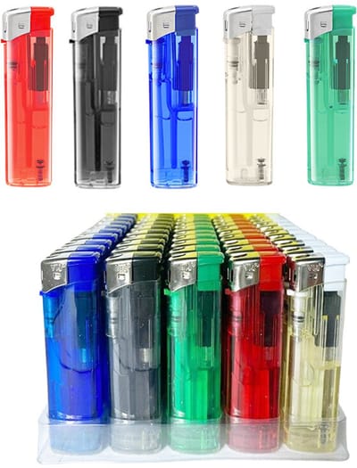 Klik aanstekers 50 in tray navulbaar- Unilite aansteker  deal lighters