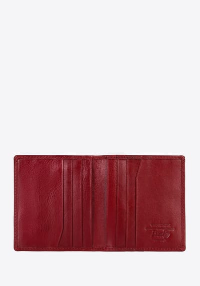 Wittchen Italië Collectie - Leren Kaartenetui - Klein - Rood - 9 x 10 cm