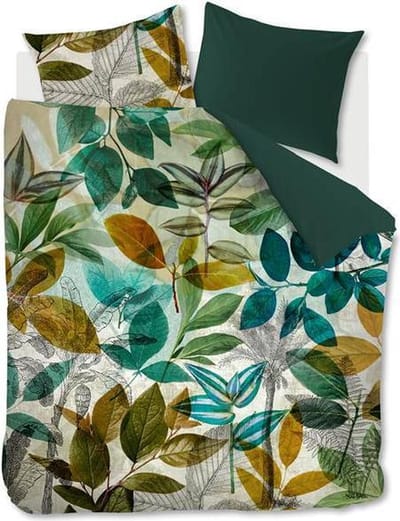 Beddinghouse Mason - Flanel - Dekbedovertrek - Lits-jumeaux - 260x200/220 cm - Groen