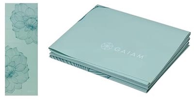 Opvouwbare Yogamat voor Yoga, Pilates en Vloertraining - Draagbare Fitnessmat (68" L x 24" B x 2mm)