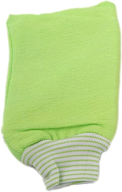 Badhandschoen - Scrubhandschoen - Huidvernieuwing - Verwijdert dode huidcellen - 24cm x 13cm - Groen