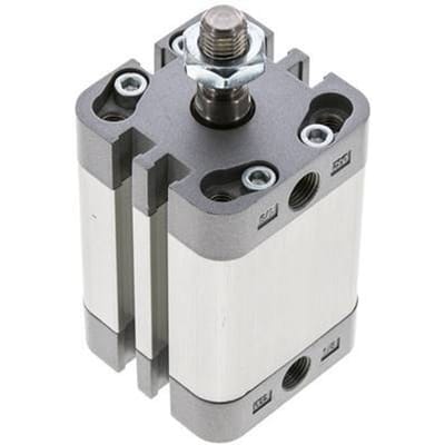 ISO 21287 Compacte Dubbelwerkende Cilinder 32-30mm - Magnetisch - Mannelijke Stang