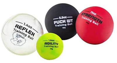 Hockey Stickhandling Training Aid Set - Verbeter je Spel met Vier Verschillende Ballen