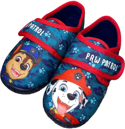 Paw Patrol - Pantoffels kinderen voor jongens - Chase en Marshall Sloffen kind met klittenbandsluiting - Schoenen van 2 tot 6 jaar - Maat 30 - Blauw