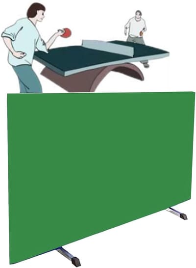 Tafeltennis Barrière - Hek voor Baan - Wedstrijden Trainen - Snelle Montage - Opvouwbaar Ontwerp - Grijs