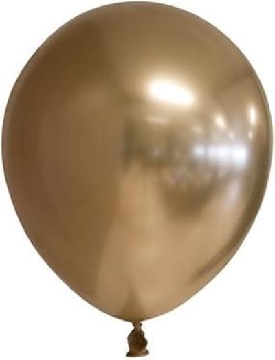 100 chrome 5 inch kleine ballonnen goud.