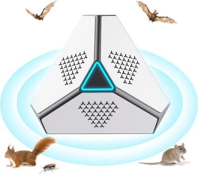 Ultrasoon Ongediertebestrijdingsapparaat met Stroboscooplichten - Effectieve Muis- en Rattenafweer