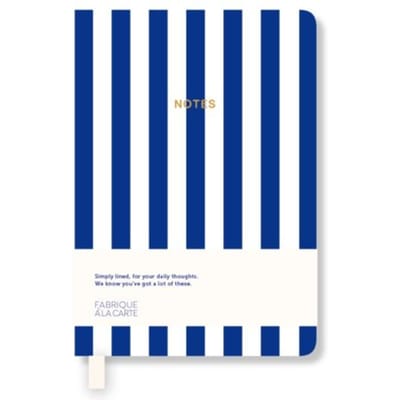 A-journal fabrique notitieboekje a7, stripes blue