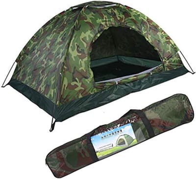 Koepeltent 2 Personen - Lichtgewicht Tent - Kamperen en Wandelen - UV-bestendig tot 40+ - 200x150x110 cm