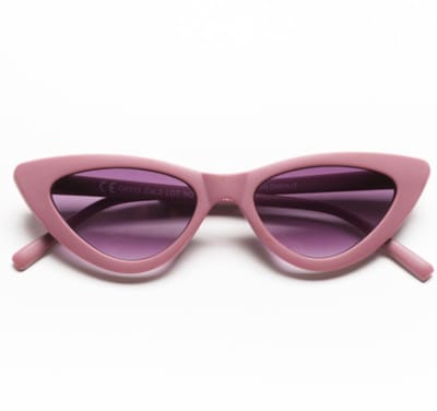 Piu Forty OKKIA Preassembled sunglasses with soft touch spectacle frames cat shapes – col. Red Pear