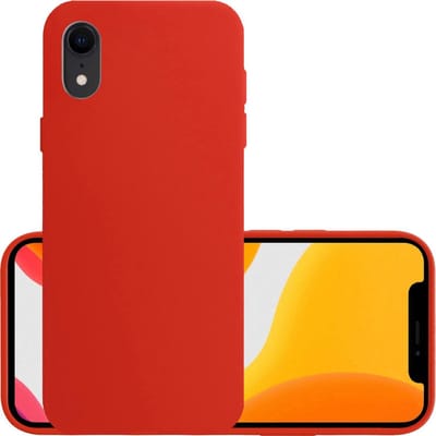Hoesje - Geschikt voor Apple iPhone XR - Sterk & Shockproof - Hoes Cover - Siliconen Case - Rood