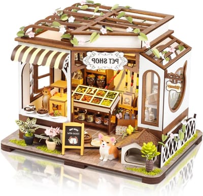 Miniatuur Poppenhuis - Doe-het-zelf Huisje - Creatief Hobby - Met LED Licht - 1 kg - A