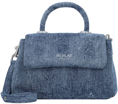 REPLAY Handtas Schoudertas Hand Bag Washed Denim Blauw
