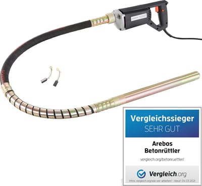 AREBOS Betontrilnaald 580 W Trilnaald Draagbare betontrilnaald Betontrilmachine
