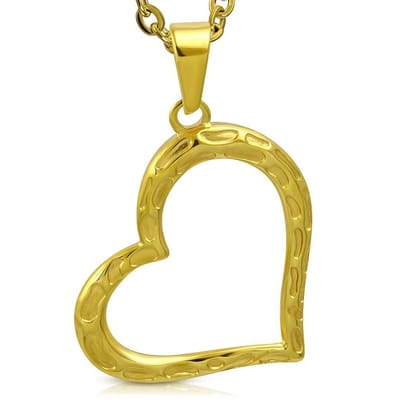 Amanto Ketting Boate G - 316L Staal PVD - Hart - 37x36mm - 45cm