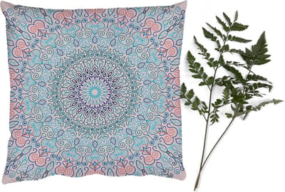 Sierkussens - Kussentjes Woonkamer - 40x40 cm - Mandala - Hippie - Bohemian - Blauw