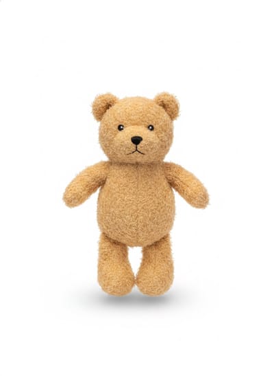 Hondenknuffel met Pieper voor Honden en Puppy's - Zacht Pluche Speelgoed Tegen Verveling - Ideaal Speelmaatje voor Kleine en Middelgrote Honden - Schattige Teddybeer Knuffel - animalking Hondenspeeltje Beer
