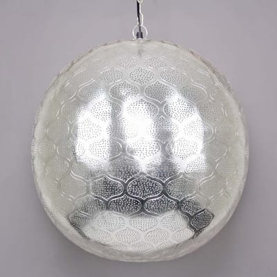 Safaary - Oosterse Hanglamp Saida Zilver Ø 50 x 55cm