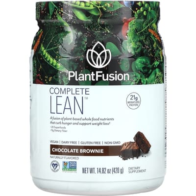 PlantFusion, Complete Lean, Brownie au chocolat, 14,82 oz (420g)
