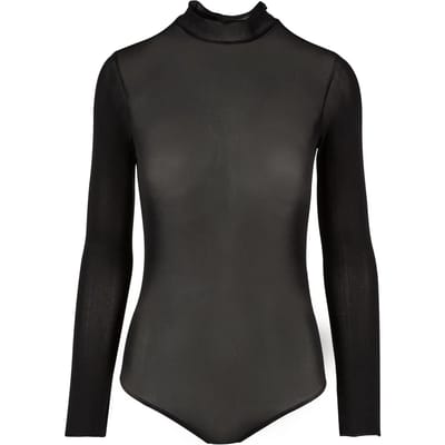 Urban Classics - Mesh Turtleneck Bodysuit - XS - Zwart
