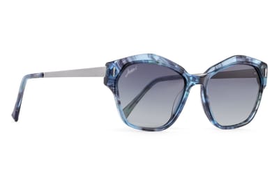 Jackie L Nancy ZO-0253C blauw acetaat – grijs dégradé polarised TAC – UV400