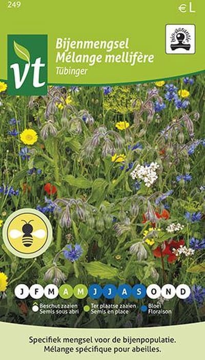 Bijenmengsel Tübinger bio - Biologisch bloemenmengsel voor nectar en pollen